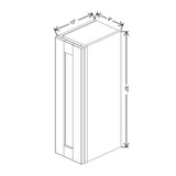 Mahogany 9" Wide × 30" High Wall Cabinet - J&K Cabinetry