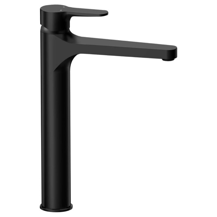 Matte Black Round Vessel Sink Faucet