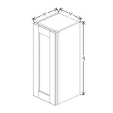 Dove 12" Wide × 30" High Wall Cabinet - J&K Cabinetry