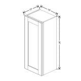Mahogany 15" Wide × 36" High Wall Cabinet - J&K Cabinetry
