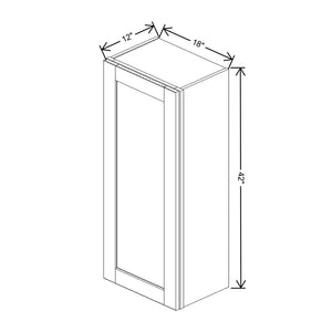 Sage 18" Wide × 42" High Wall Cabinet - J&K Cabinetry