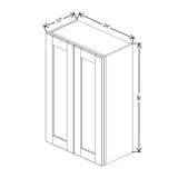 Dove 24" Wide × 36" High Wall Cabinet - J&K Cabinetry