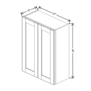 Sage 27" Wide × 36" High Wall Cabinet - J&K Cabinetry