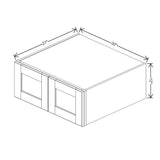 Dove " Wide × " High Wall Cabinet - J&K Cabinetry