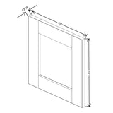 Charcoal " Wide × " High Wall Cabinet - J&K Cabinetry