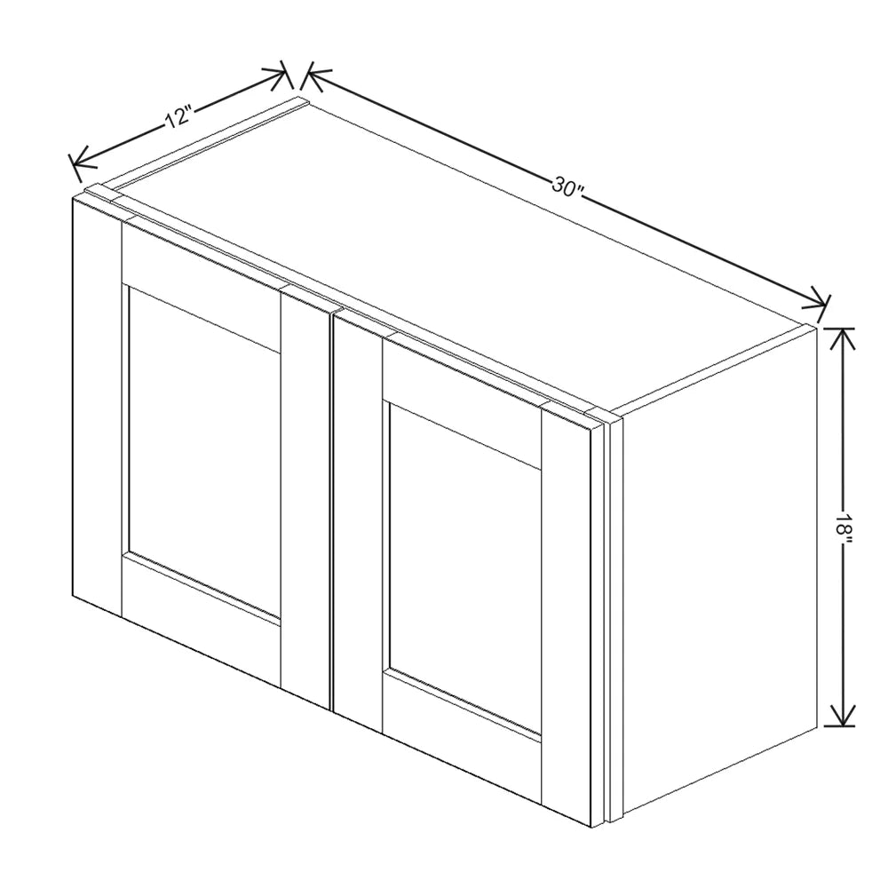 Sage " Wide × " High Wall Cabinet - J&K Cabinetry