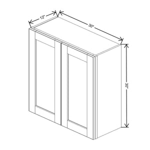 Sage 30" Wide × 30" High Wall Cabinet - J&K Cabinetry