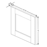 Charcoal " Wide × " High Wall Cabinet - J&K Cabinetry