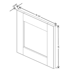 Espresso " Wide × " High Wall Cabinet - J&K Cabinetry