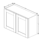 Dove " Wide × " High Wall Cabinet - J&K Cabinetry