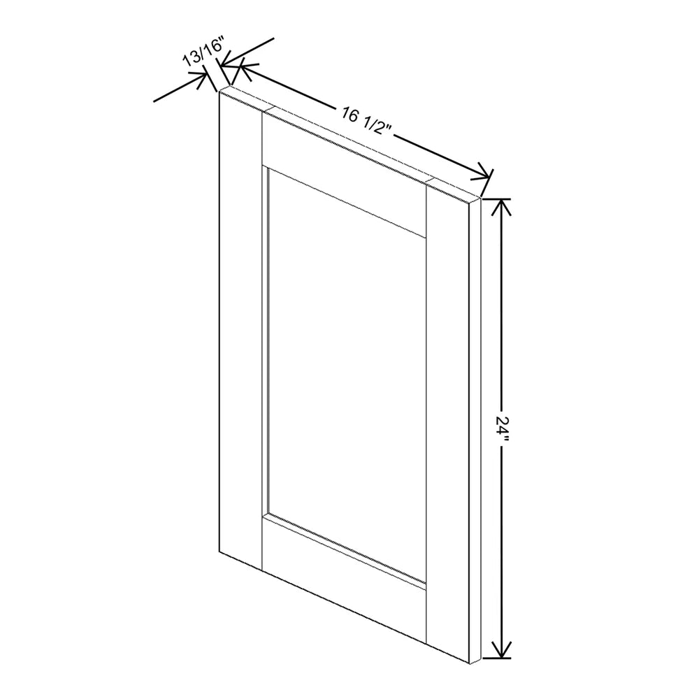 Charcoal " Wide × " High Wall Cabinet - J&K Cabinetry