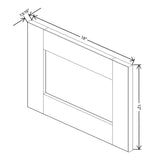Charcoal " Wide × " High Wall Cabinet - J&K Cabinetry