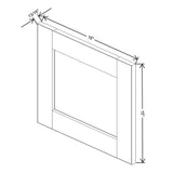 Mahogany " Wide × " High Wall Cabinet - J&K Cabinetry