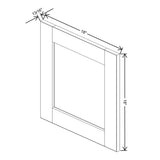 Charcoal " Wide × " High Wall Cabinet - J&K Cabinetry