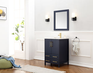 Legion Furniture 24" SOLID WOOD SINK VANITY WITH MIRROR-NO FAUCET  WA7924-B