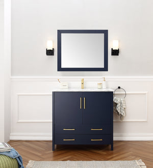 Legion Furniture 36" SOLID WOOD SINK VANITY WITH MIRROR-NO FAUCET  WA7936-B