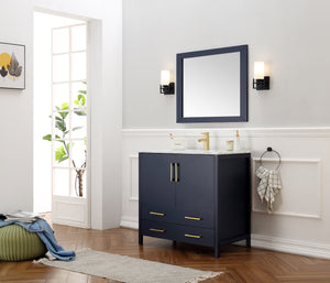 Legion Furniture 36" SOLID WOOD SINK VANITY WITH MIRROR-NO FAUCET  WA7936-B