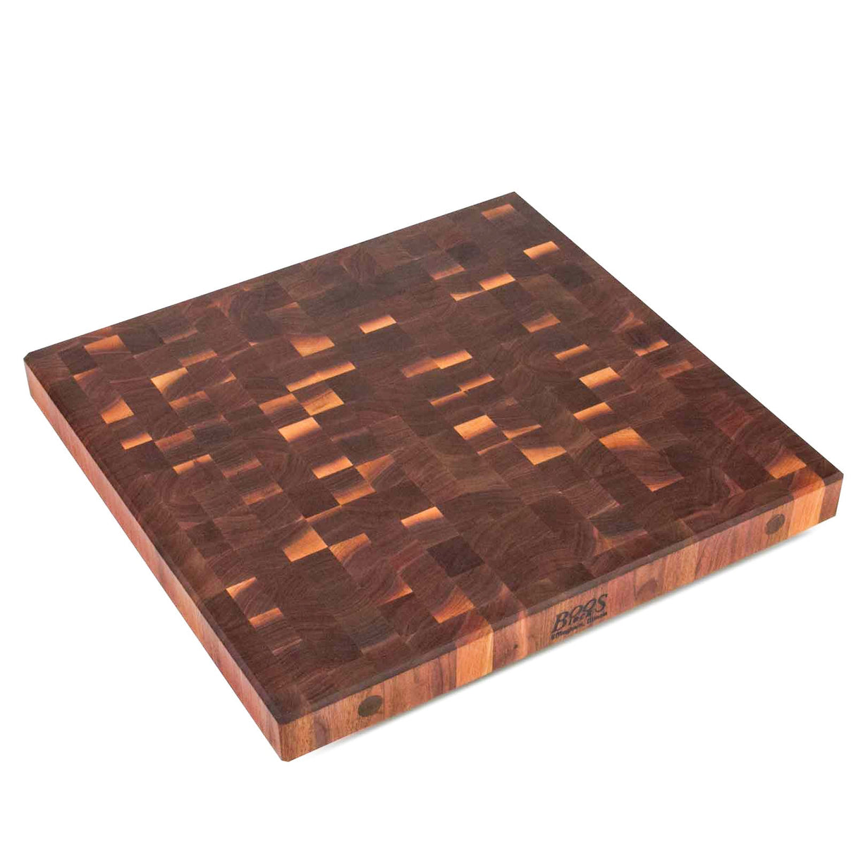 John Boos WALBBIT2-3025 End Grain Butcher Block Island Top, 30 x 25 2.25, Walnut Wood