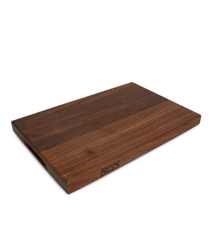 John Boos WAL-R01 Walnut Wood Cutting Board for Kitchen Prep, 1.5 Inch Thick, Edge Grain Rectangular Reversible Charcuterie Block, 18" x 12" 1.5" 18X12X1.5 WAL-EDGE GR-REV-