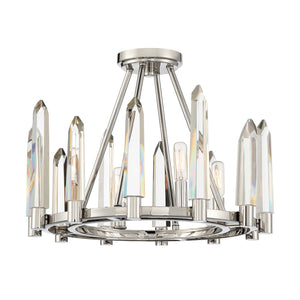 Watson 4 Light Polished Nickel Semi Flush Mount WAT-B2004-PN