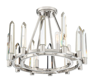 Watson 4 Light Polished Nickel Semi Flush Mount WAT-B2004-PN