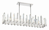 Watson 6 Light Polished Nickel Linear Chandelier WAT-B2006-PN