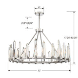 Watson 8 Light Polished Nickel Chandelier WAT-B2008-PN