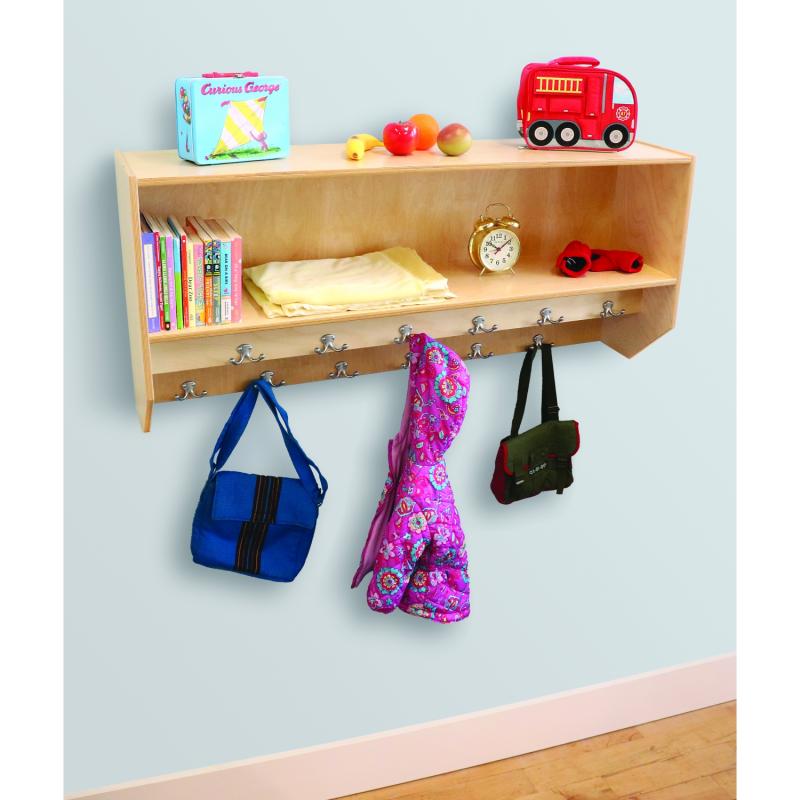 Whitney Brothers Double Row Wall Mounted Coat Rack - WB1056