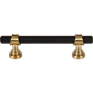 Top Knobs M2831 Bit Pull 3 3/4 Inch - Flat Black and Honey Bronze