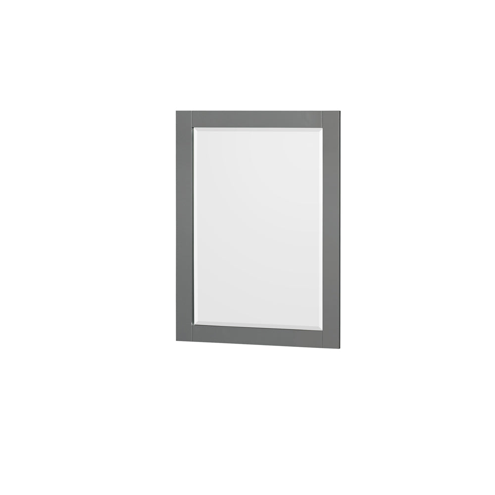 Sheffield 80 Inch Double Bathroom Vanity in Dark Gray White Cultured Marble Countertop Undermount Square Sinks 24 Inch Mirrors