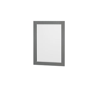 Sheffield 80 Inch Double Bathroom Vanity in Dark Gray Carrara Cultured Marble Countertop Undermount Square Sinks 24 Inch Mirrors