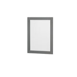 Sheffield 48 Inch Single Bathroom Vanity in Dark Gray White Cultured Marble Countertop Undermount Square Sink 24 Inch Mirror