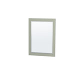 Sheffield 36 inch Single Bathroom Vanity in Light Green No Countertop No Sink Brushed Nickel Trim 24 inch Mirror