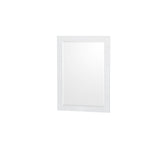 Sheffield 60 Inch Double Bathroom Vanity in White White Cultured Marble Countertop Undermount Square Sinks 24 Inch Mirrors