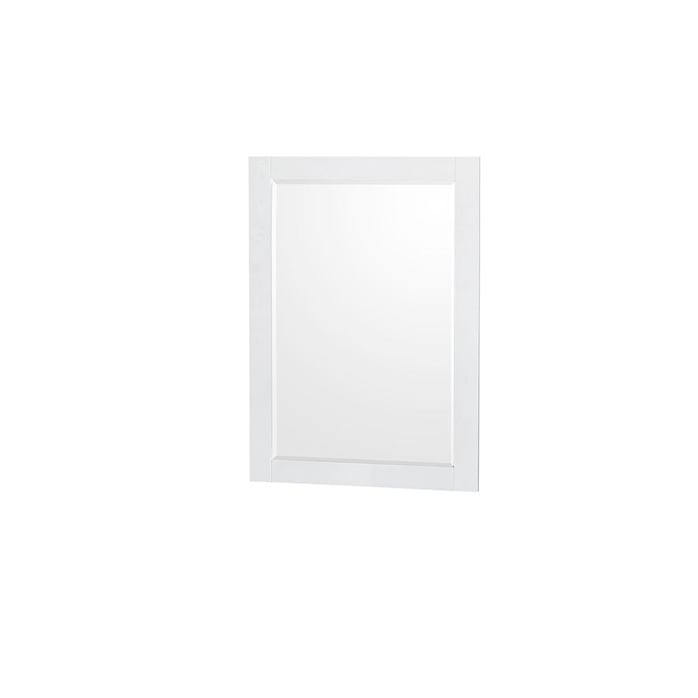 Sheffield 80 Inch Double Bathroom Vanity in White White Cultured Marble Countertop Undermount Square Sinks 24 Inch Mirrors