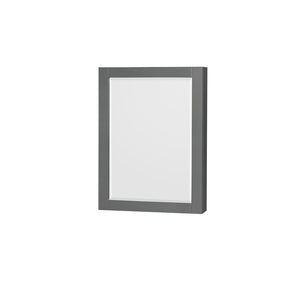 Sheffield 48 Inch Single Bathroom Vanity in Dark Gray White Carrara Marble Countertop Undermount Square Sink and Medicine Cabinet