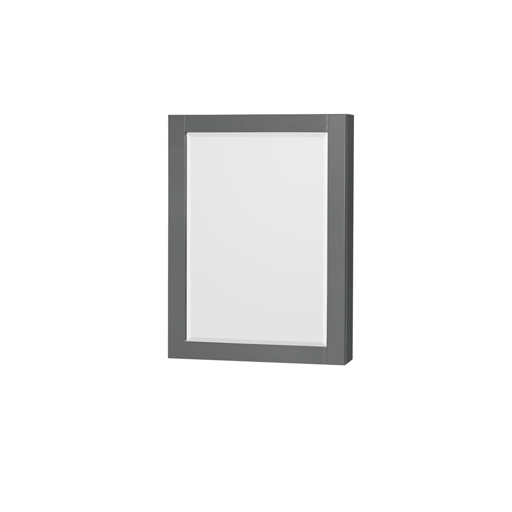 Sheffield 36 Inch Single Bathroom Vanity in Dark Gray White Carrara Marble Countertop Undermount Square Sink and Medicine Cabinet