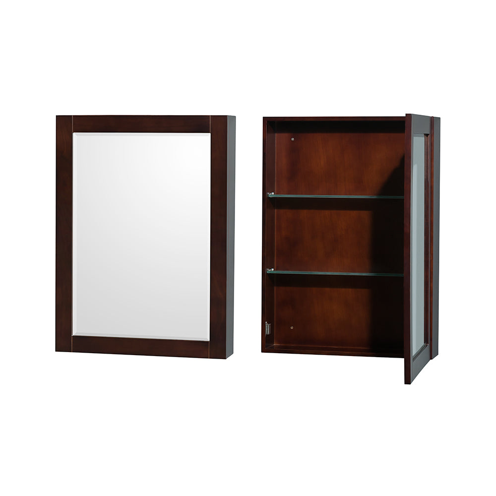 Sheffield 30 Inch Single Bathroom Vanity in Espresso No Countertop No Sink and Medicine Cabinet