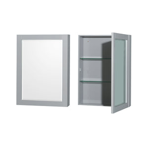 Sheffield 36 Inch Single Bathroom Vanity in Gray No Countertop No Sink and Medicine Cabinet