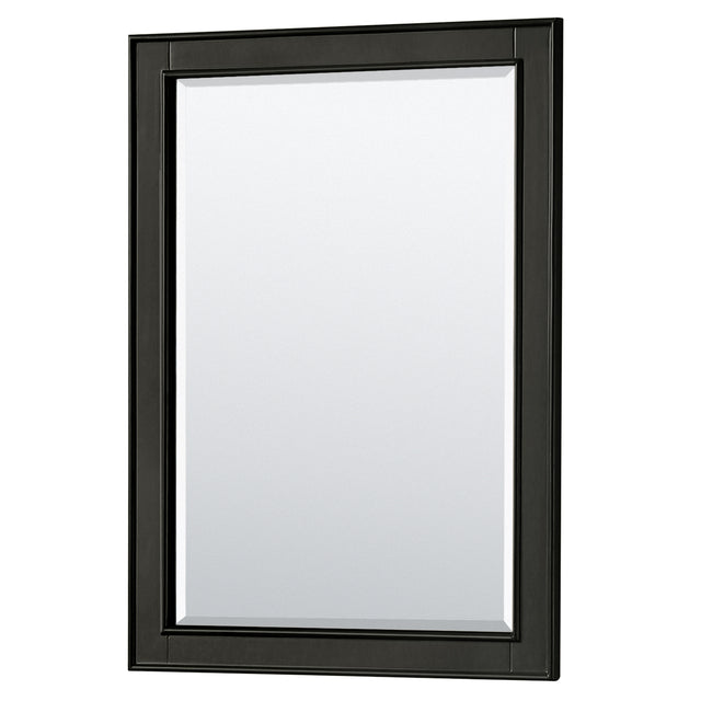 Deborah 72 Inch Double Bathroom Vanity in Dark Espresso White Cultured Marble Countertop Undermount Square Sinks 24 Inch Mirrors