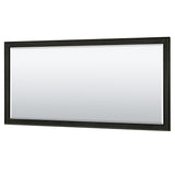 Deborah 72 Inch Double Bathroom Vanity in Dark Espresso White Cultured Marble Countertop Undermount Square Sinks 70 Inch Mirror