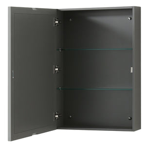 Deborah 72 Inch Double Bathroom Vanity in Dark Gray Carrara Cultured Marble Countertop Undermount Square Sinks Matte Black Trim Medicine Cabinets