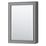 Deborah 72 Inch Double Bathroom Vanity in Dark Gray No Countertop No Sinks and Medicine Cabinets