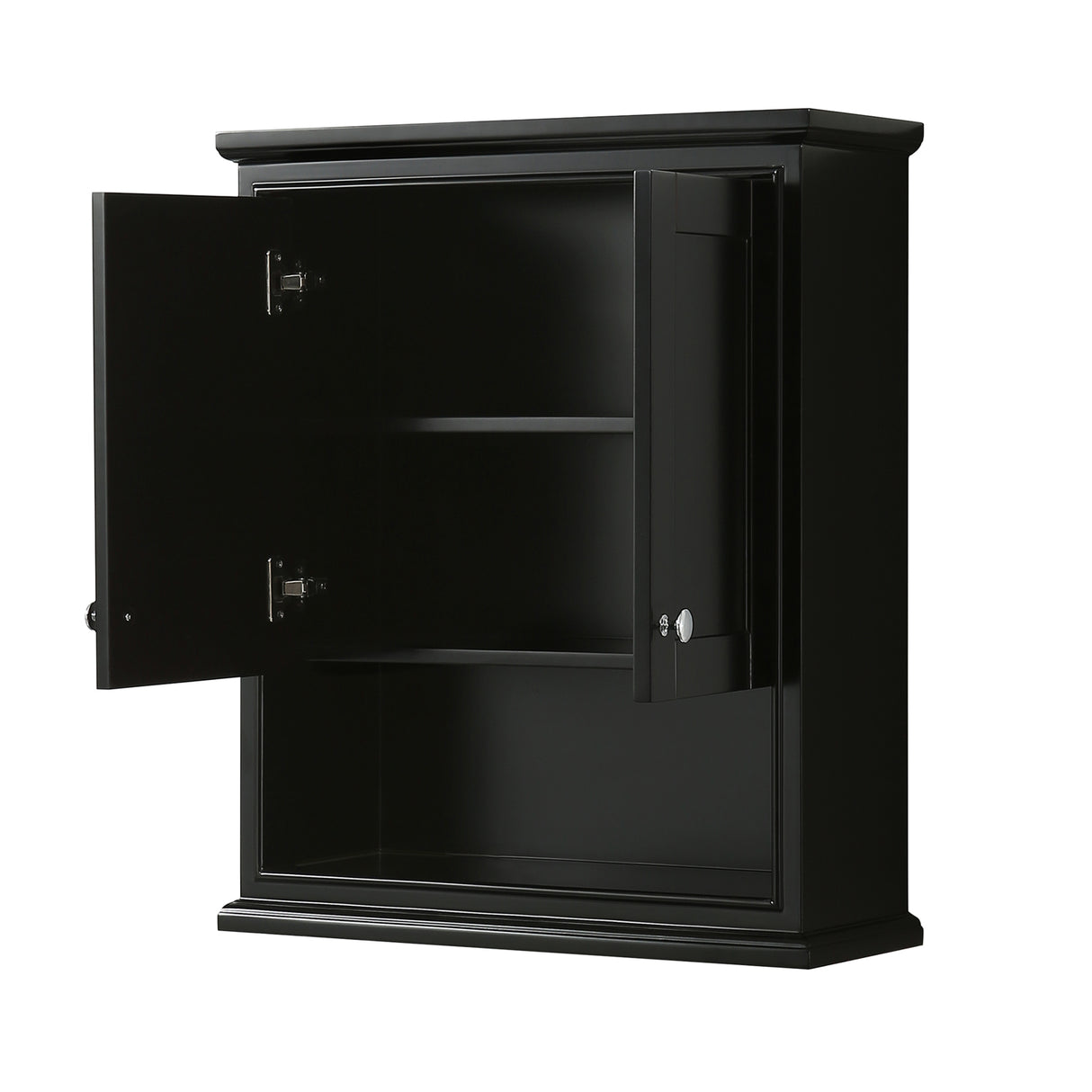 Deborah Wall-Mounted Storage Cabinet in Dark Espresso