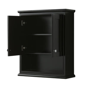 Deborah Wall-Mounted Storage Cabinet in Dark Espresso