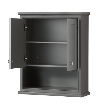 Deborah Bathroom Wall-Mounted Storage Cabinet in Dark Gray