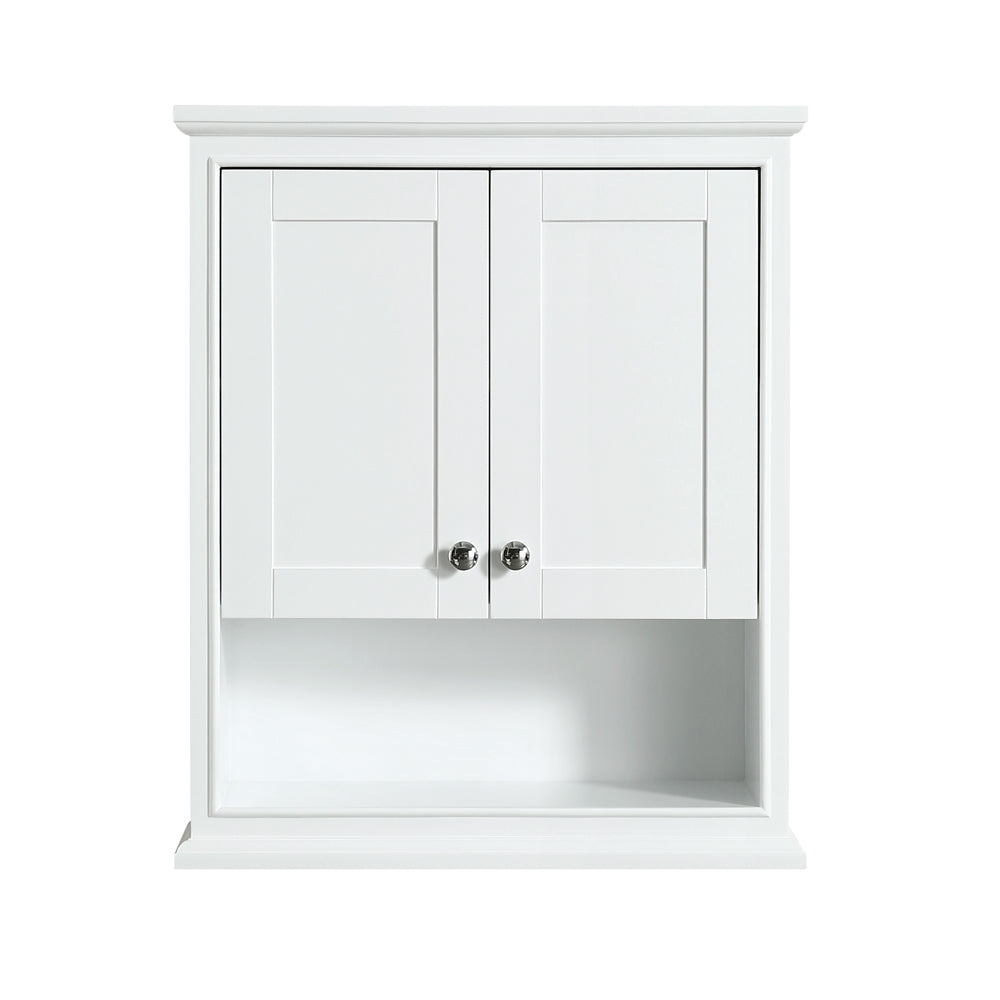 Deborah Bathroom Wall-Mounted Storage Cabinet in White