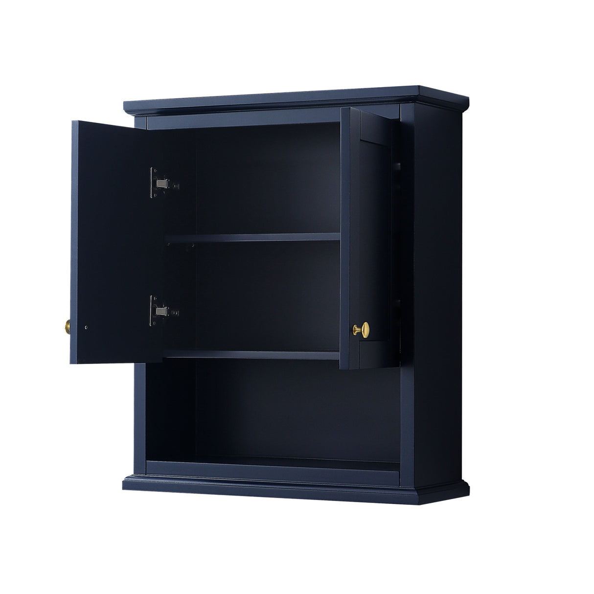 Avery Wall-Mounted Bathroom Storage Cabinet in Dark Blue