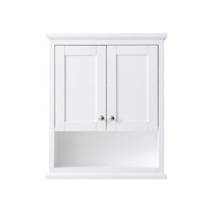 Avery Wall-Mounted Bathroom Storage Cabinet in White