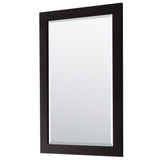 Daria 80 Inch Double Bathroom Vanity in Dark Espresso No Countertop No Sink and 24 Inch Mirrors